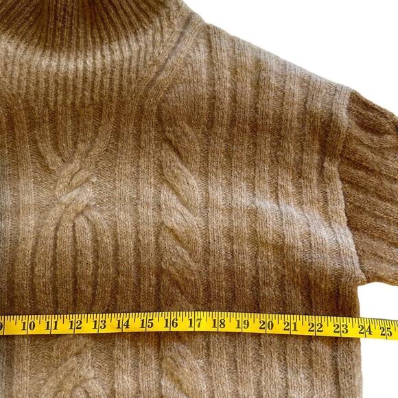 NWT Banana Republic Alpaca Spacedye Cable-knit Sweater Large - Picture 8 of 12